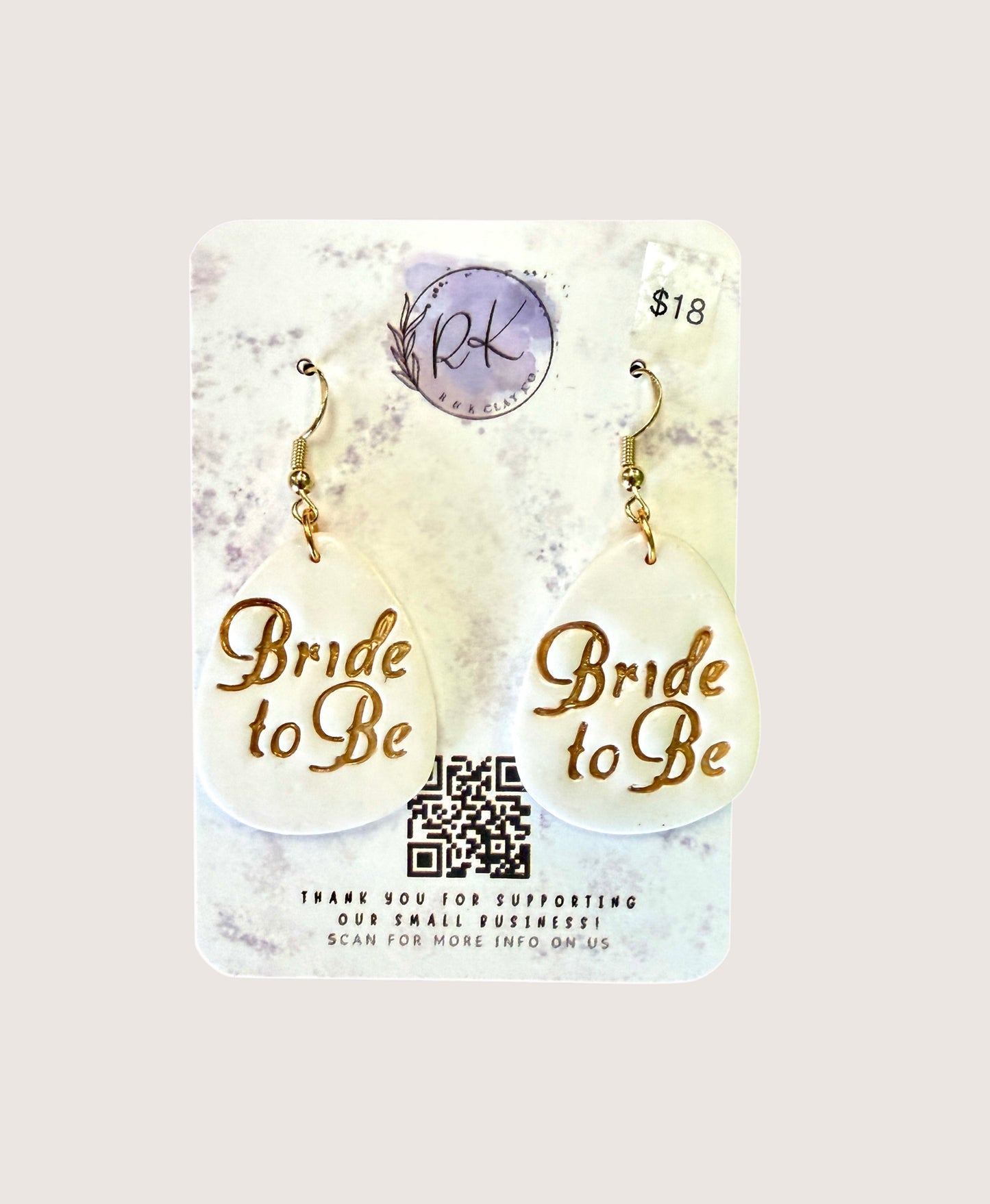 Bride to Be Earrings
