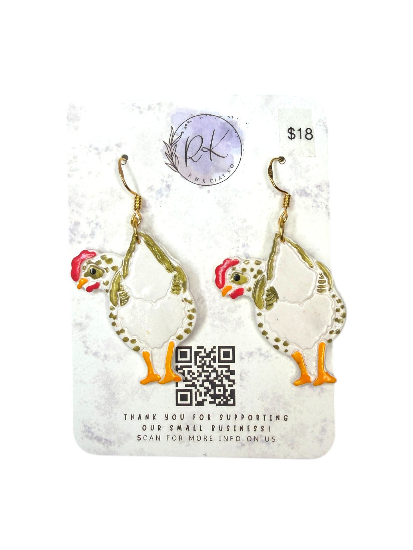 Chicken Butt Earrings