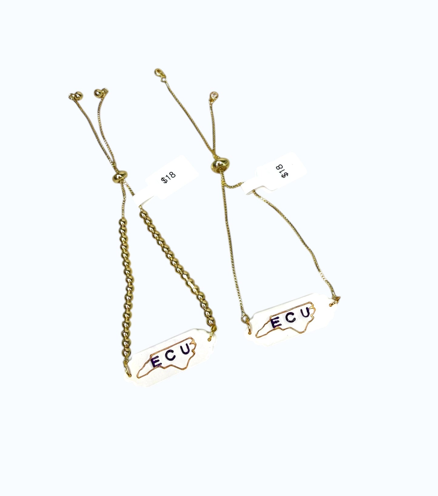 ECU in NC Outline Bracelet