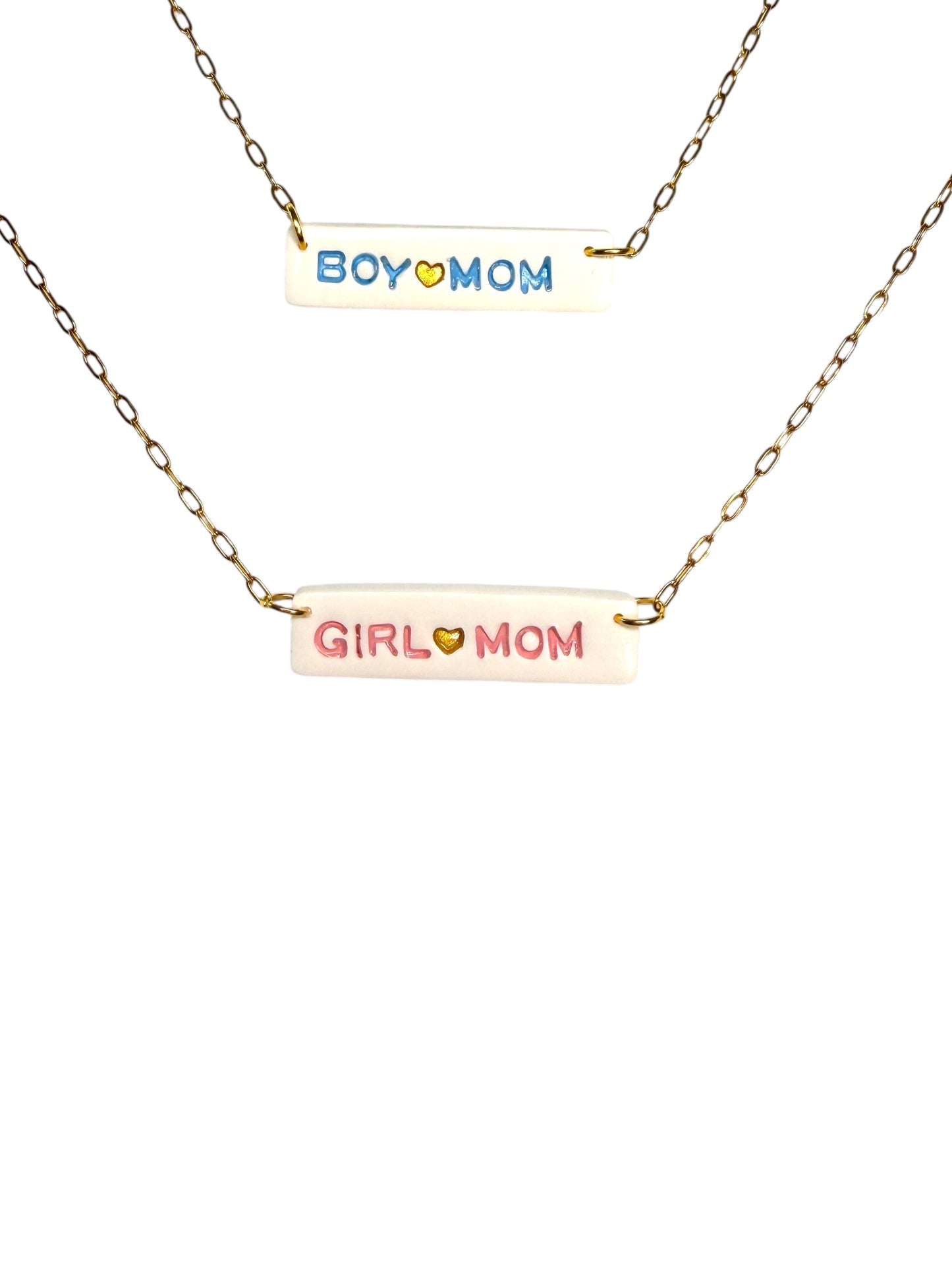 Girl/Boy Mom Bar Necklace