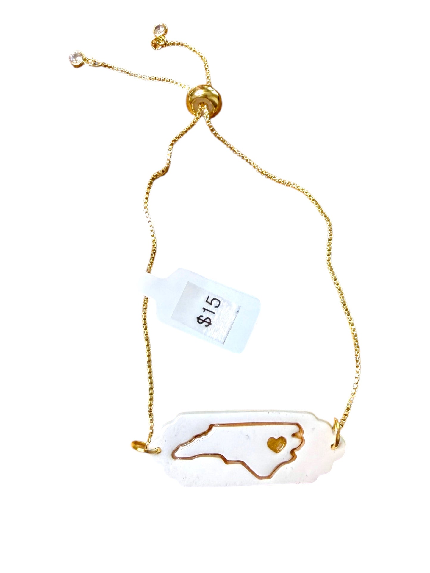 Gold NC Outline Bracelet