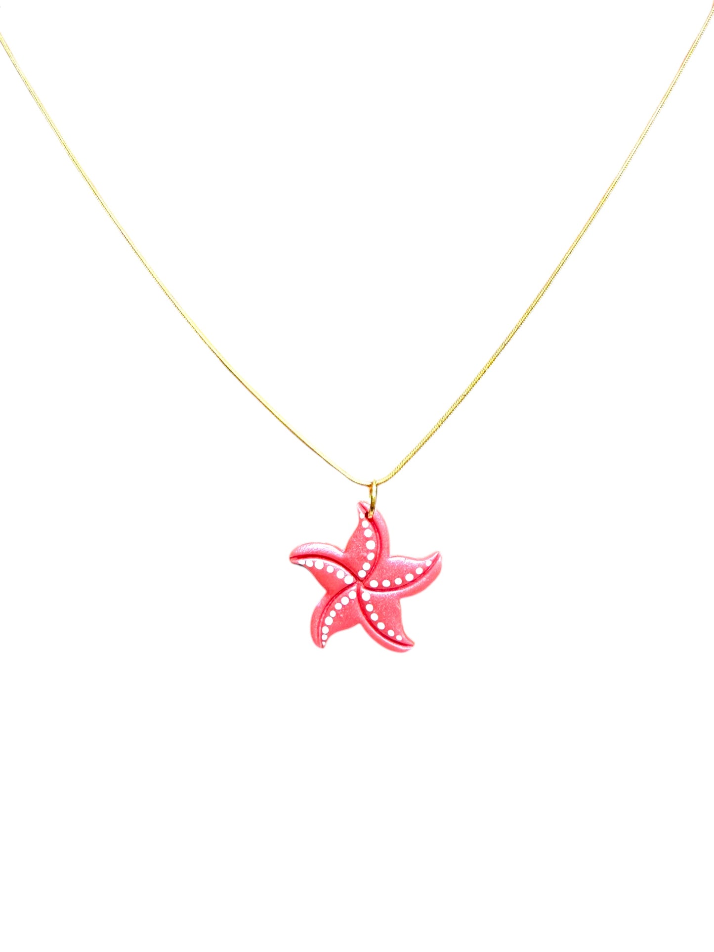 Coral Starfish Necklace