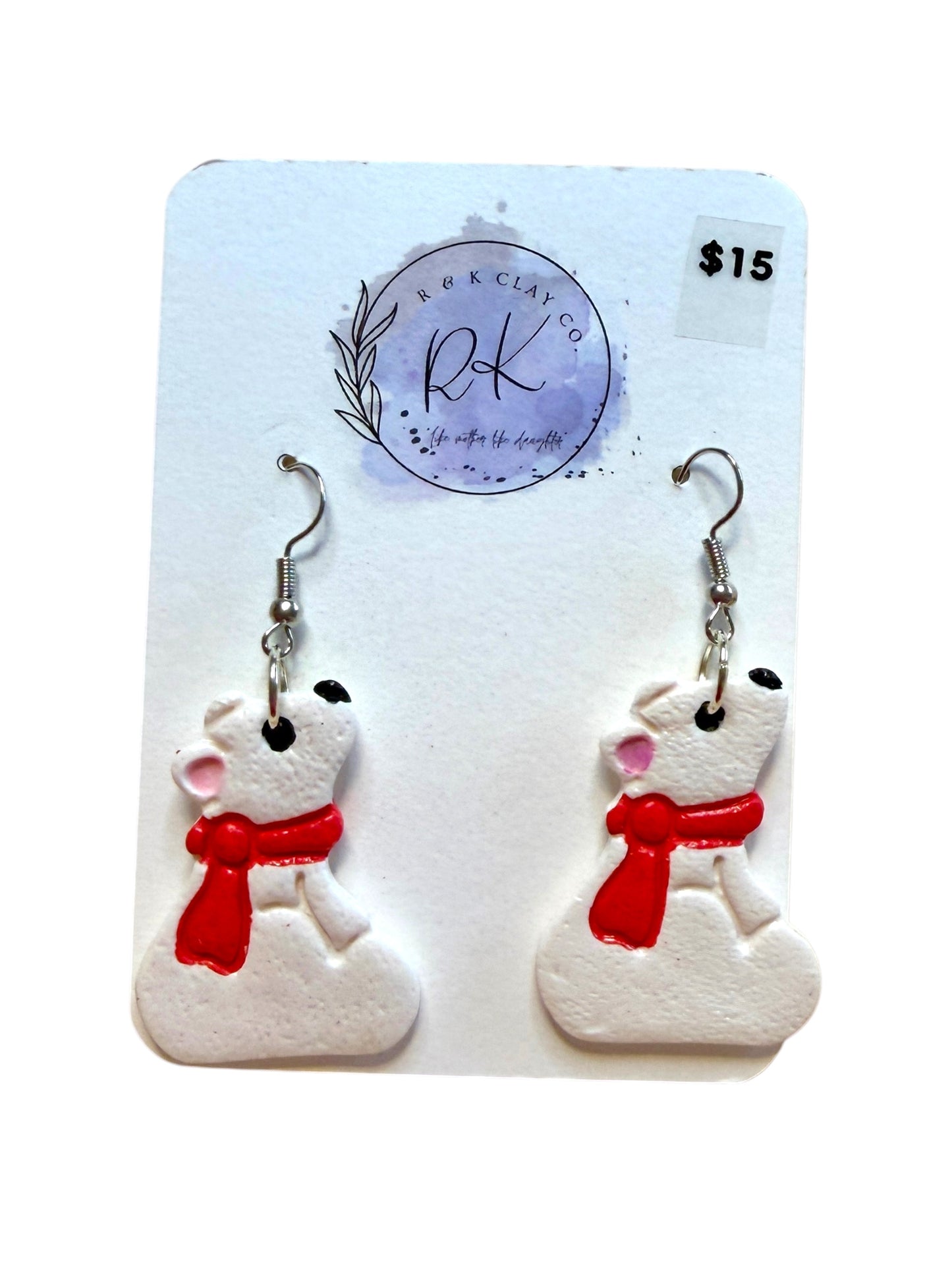 Polar Bear Earrings