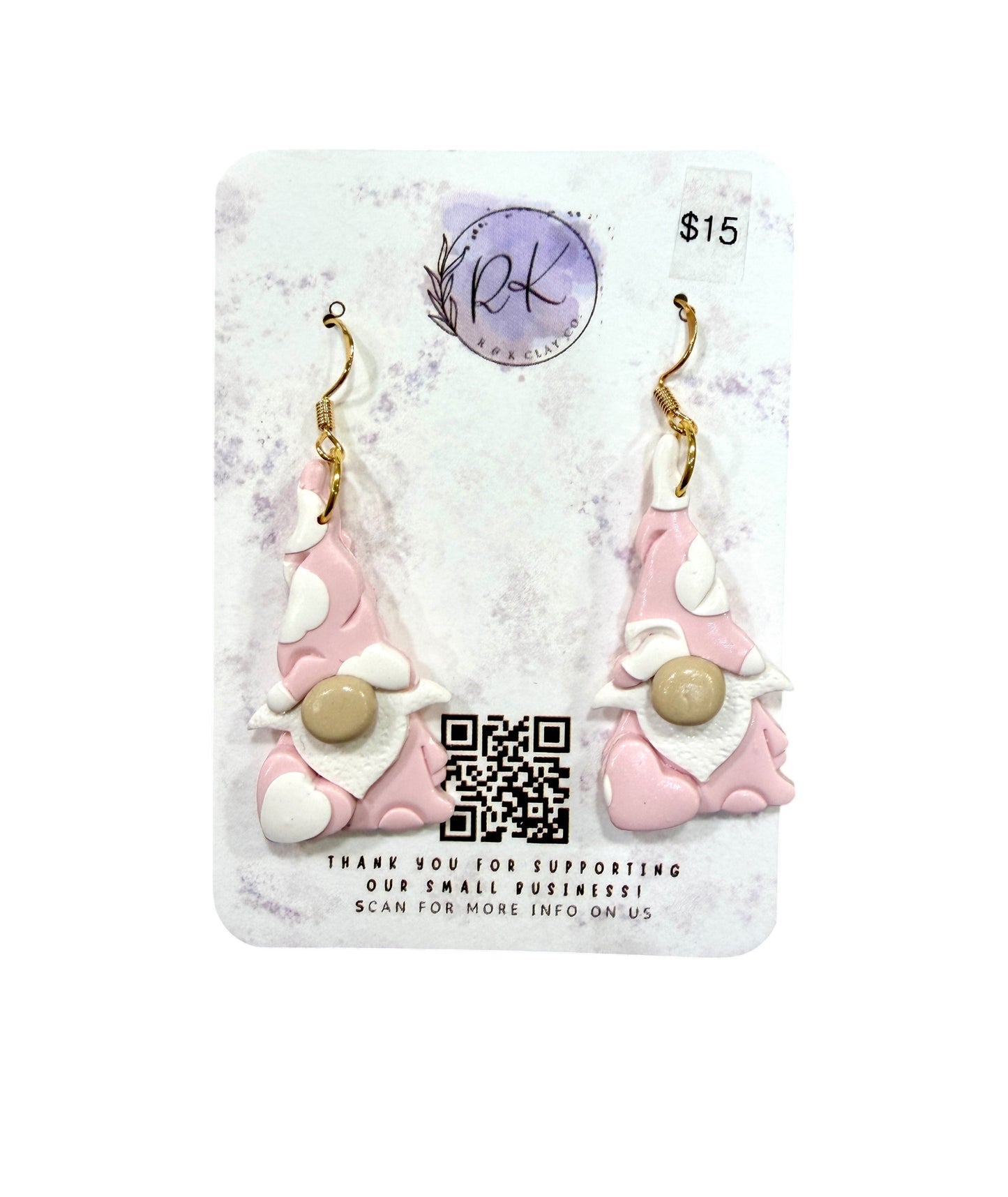 Valentine's Gnomes Earrings