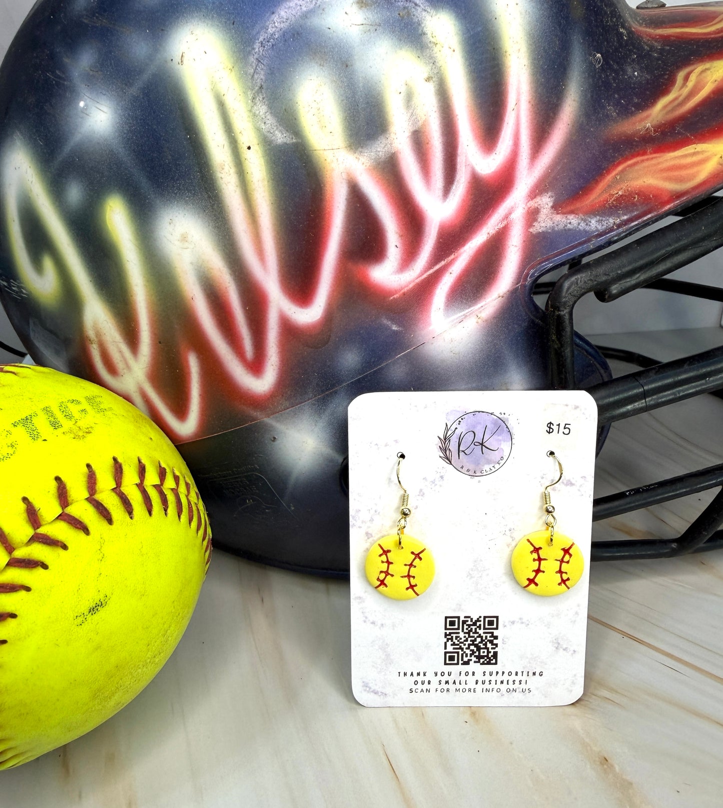 Softball Earrings