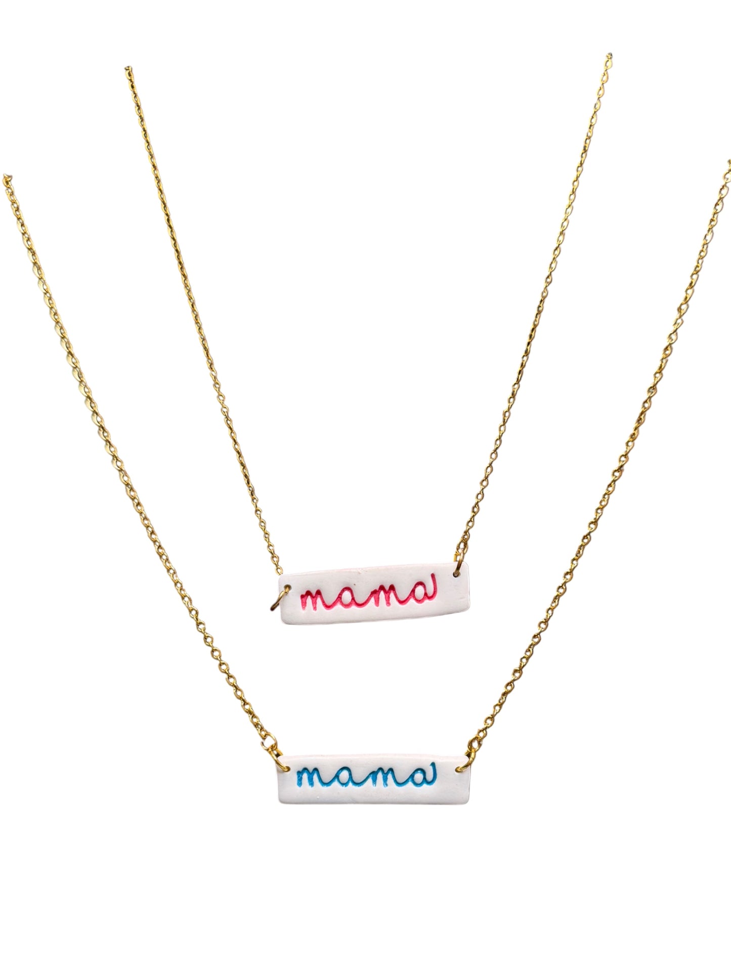 Pink or Blue Mama Necklace