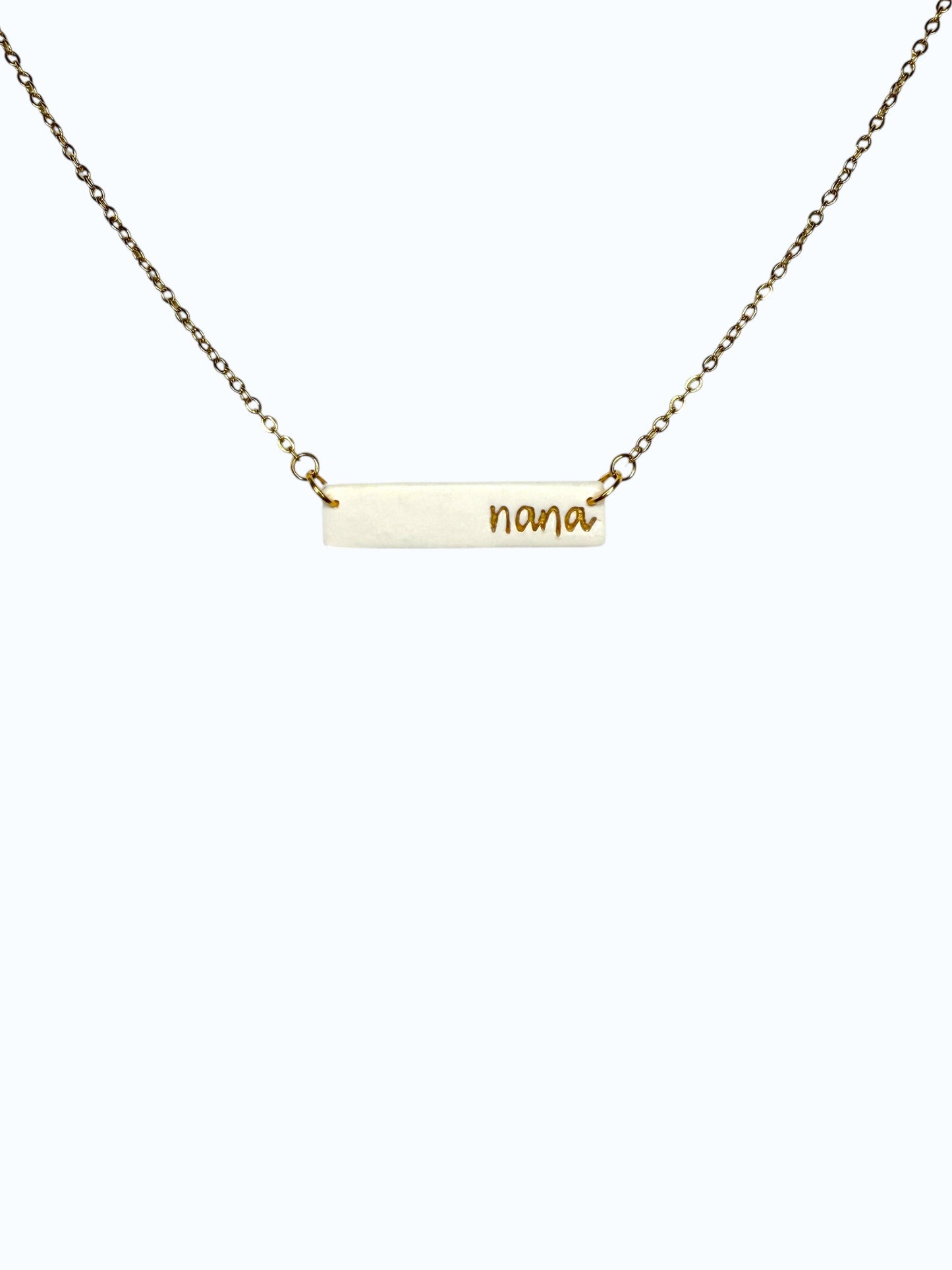 Nana Bar Necklace