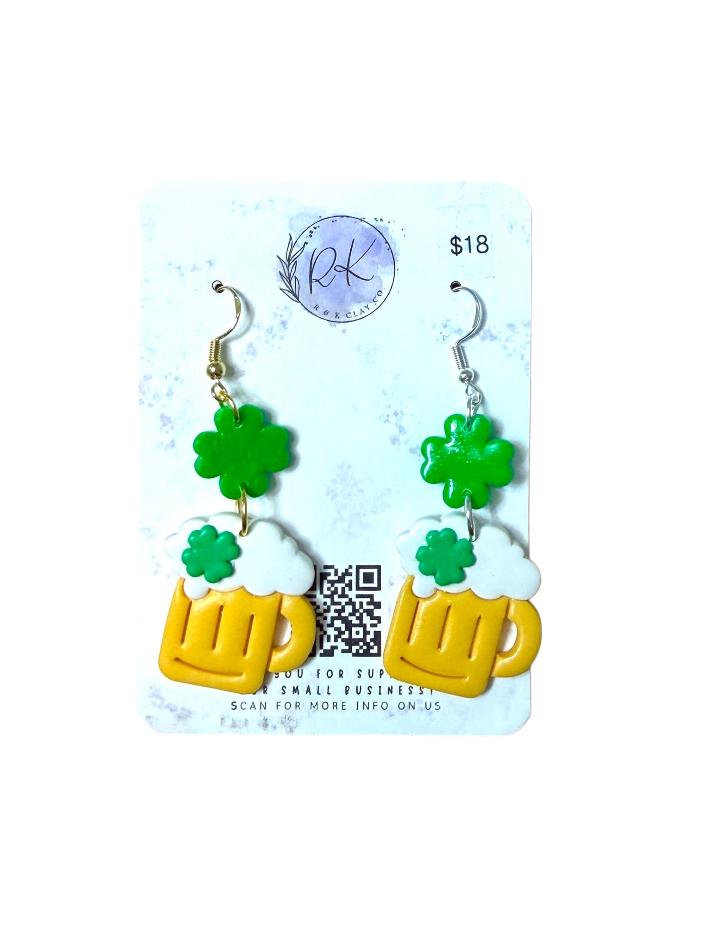 Beer Mug Earrings