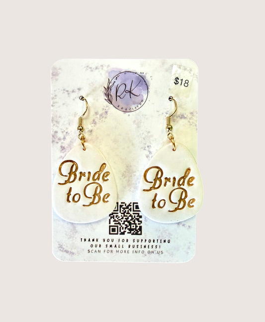 Bride to Be Earrings