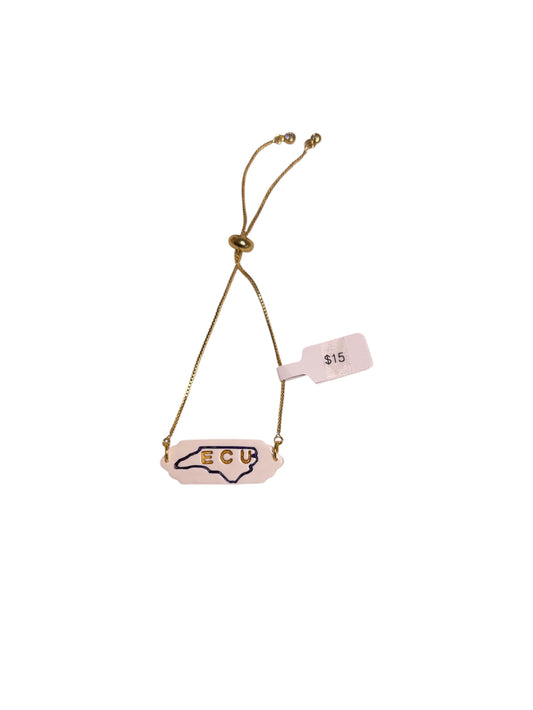 ECU in NC Outline Bracelet