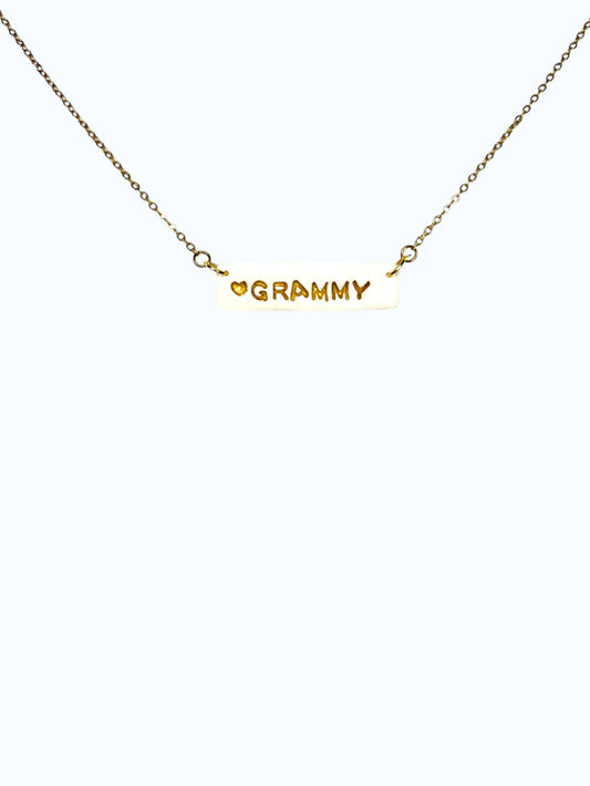 Grammy Bar Necklace