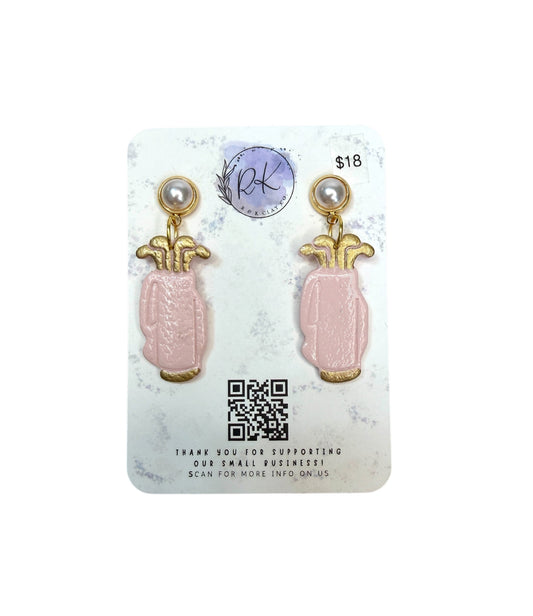 Golf Bag Earrings