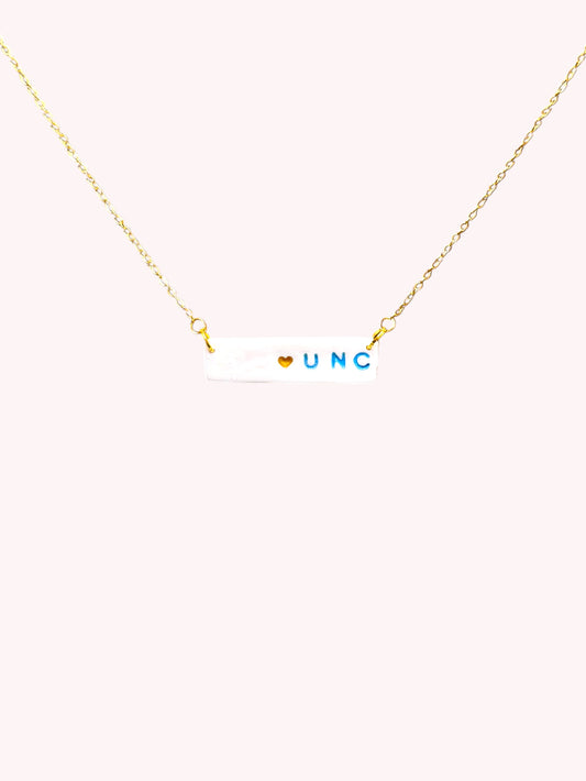 UNC Bar Necklace