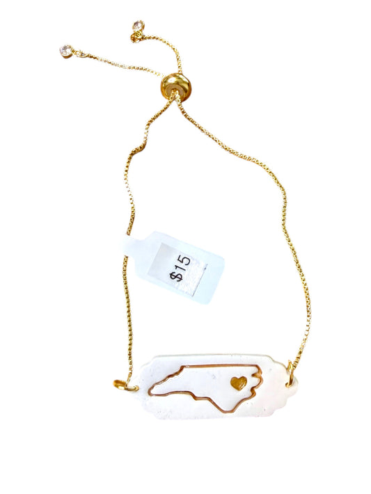 Gold NC Outline Bracelet