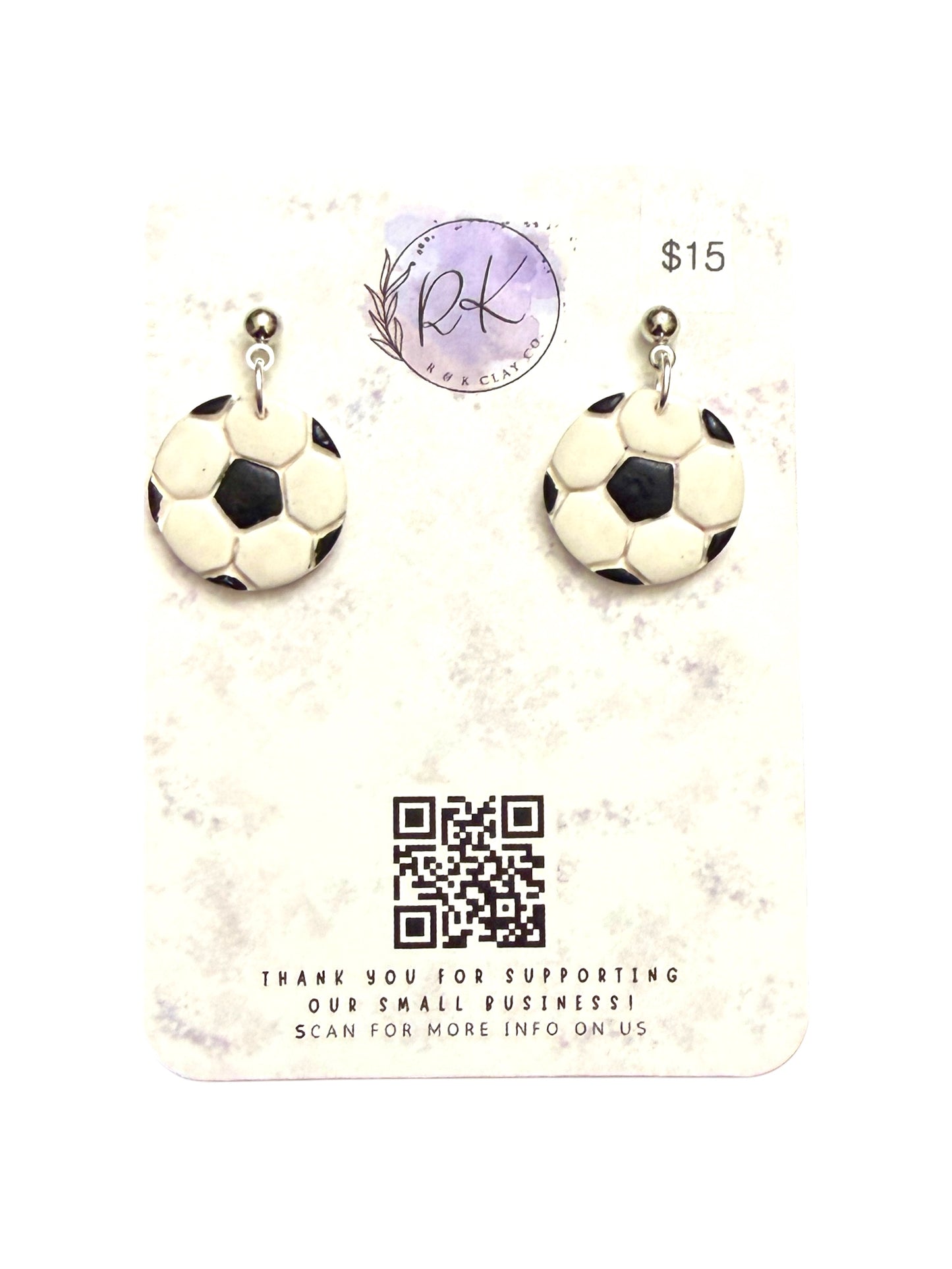 Soccer Earrings
