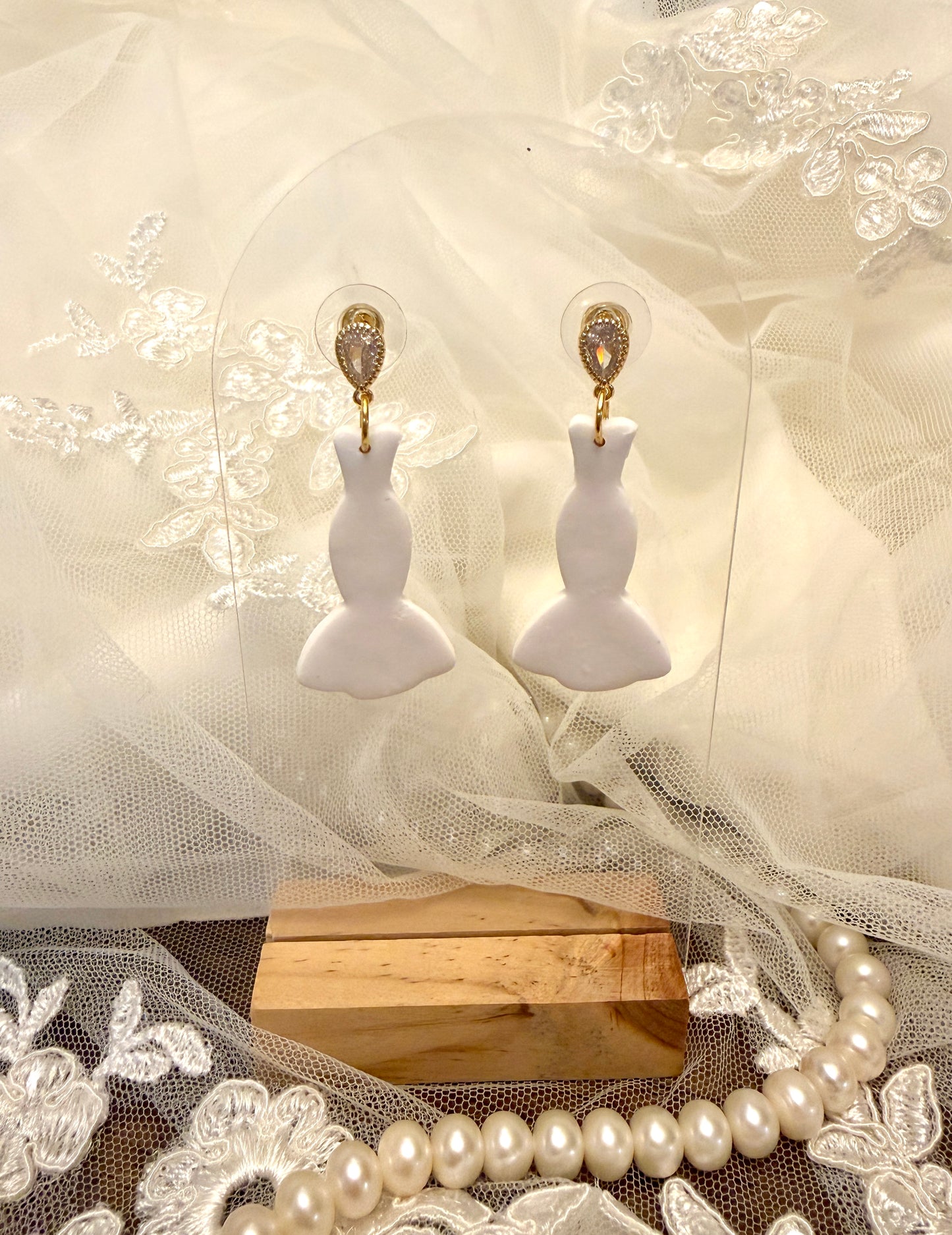 Mermaid Wedding Dress Earrings
