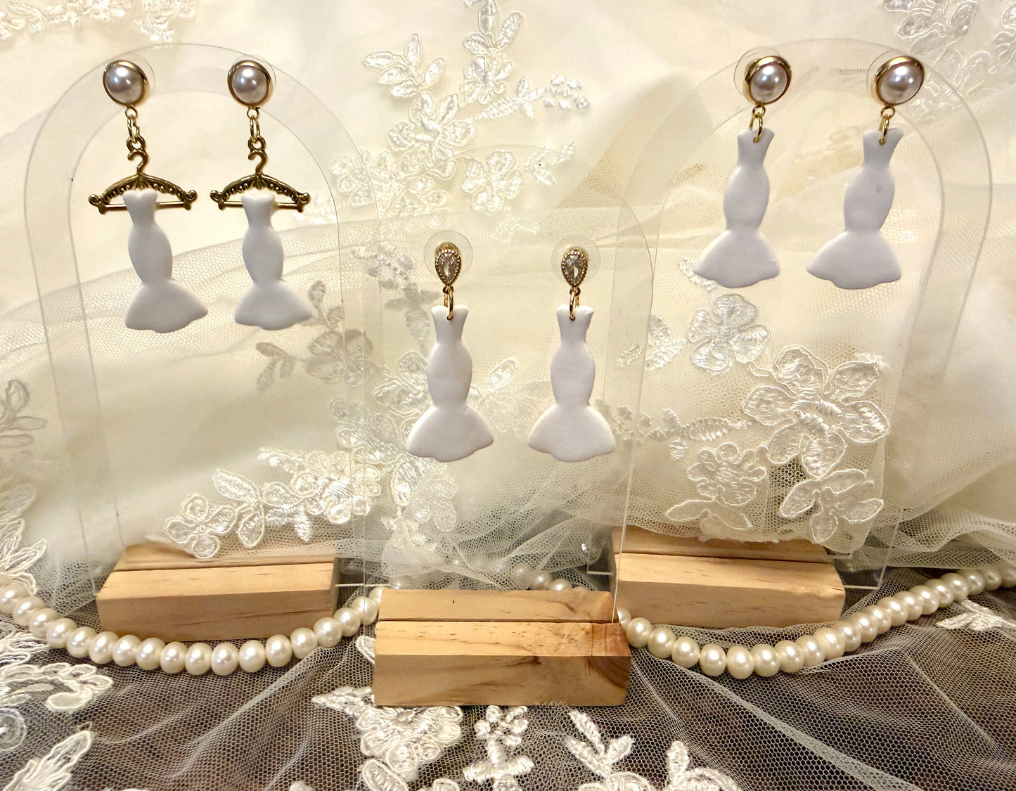 Mermaid Wedding Dress Earrings