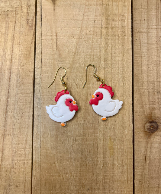 Chicken Earrings