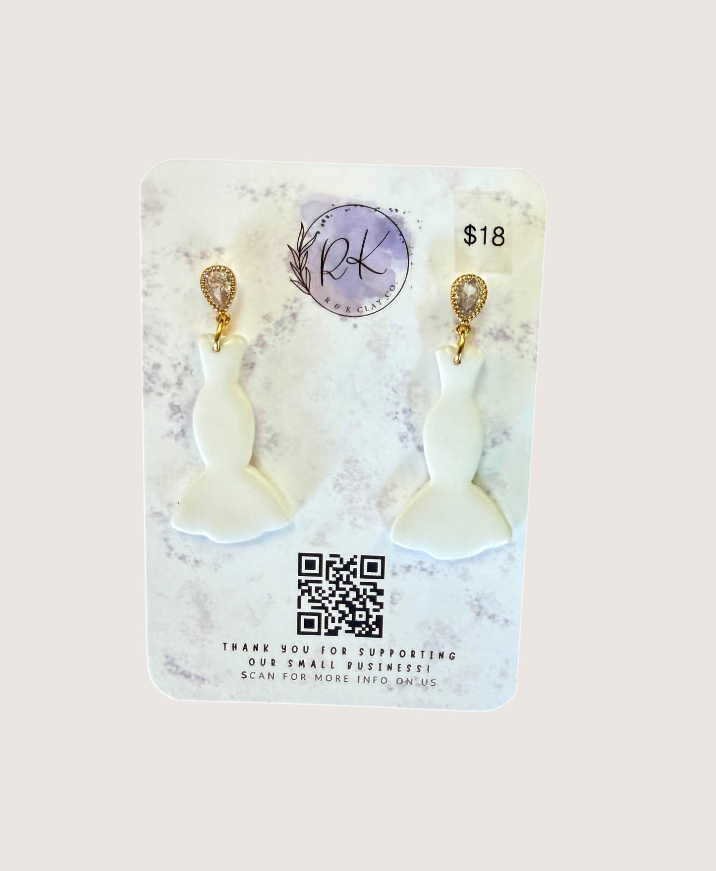 Mermaid Wedding Dress Earrings