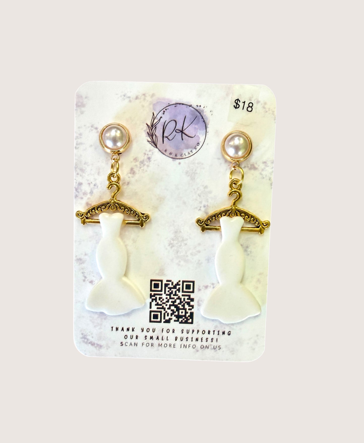 Mermaid Wedding Dress Earrings