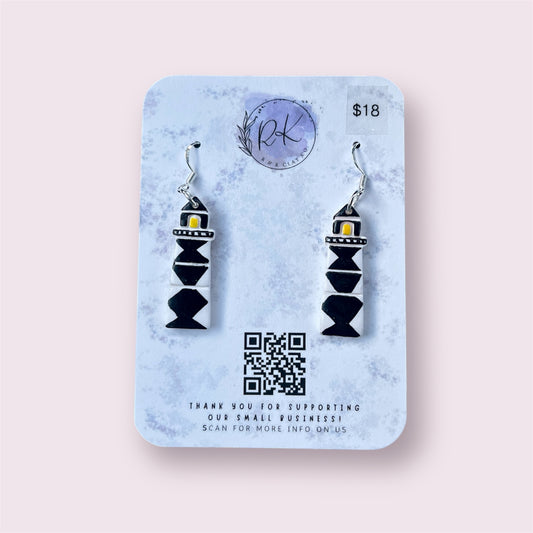 Cape Lookout Lighthouse Earrings