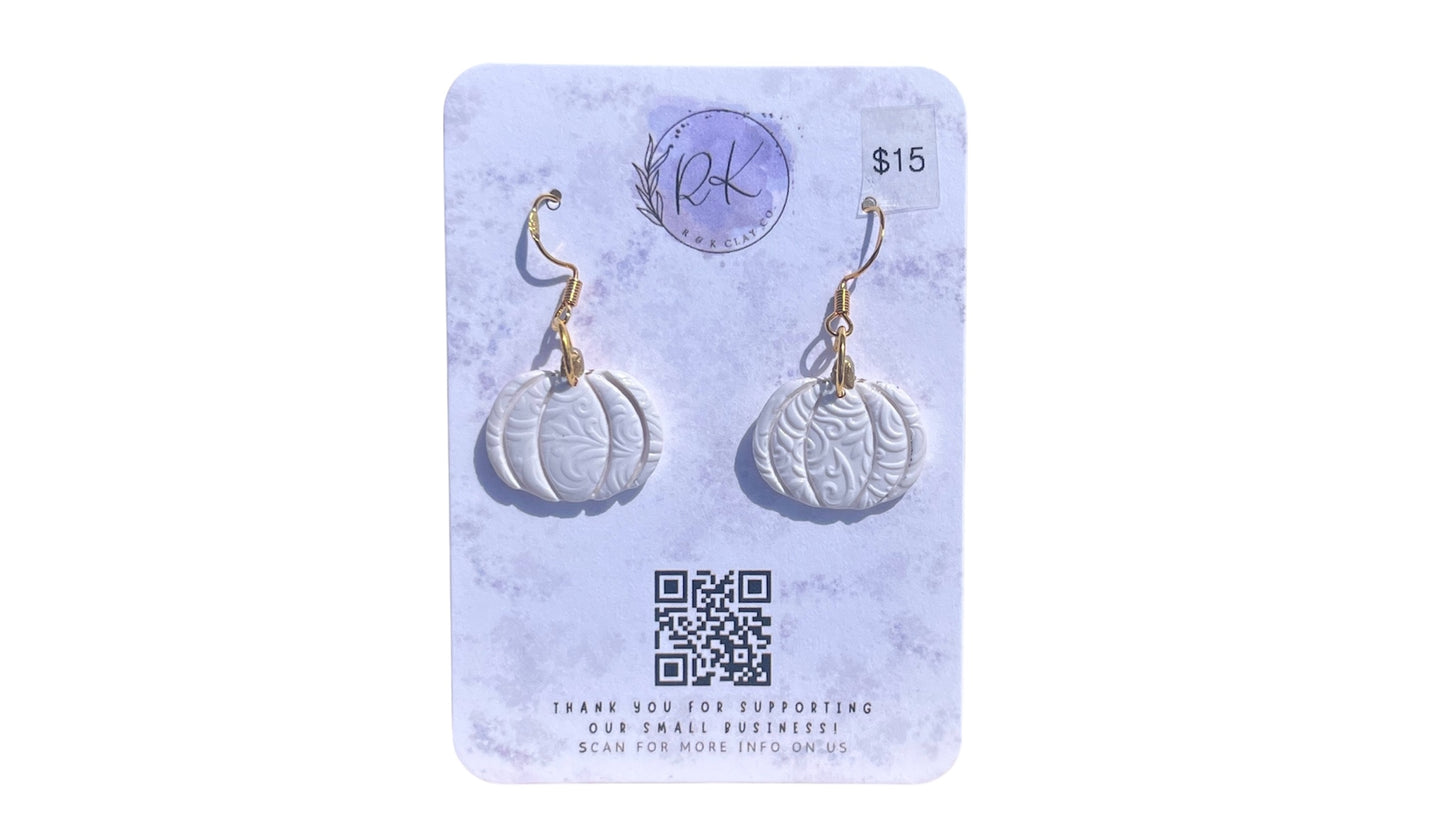 White Pumpkins Earrings