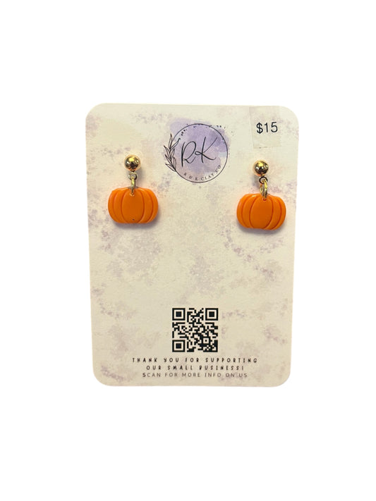 Little Orange Pumpkins Earrings