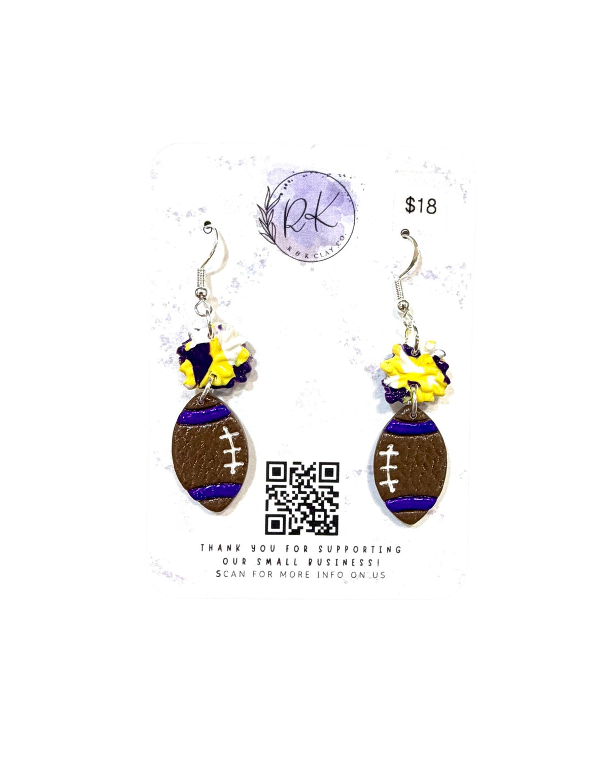 Football Earrings