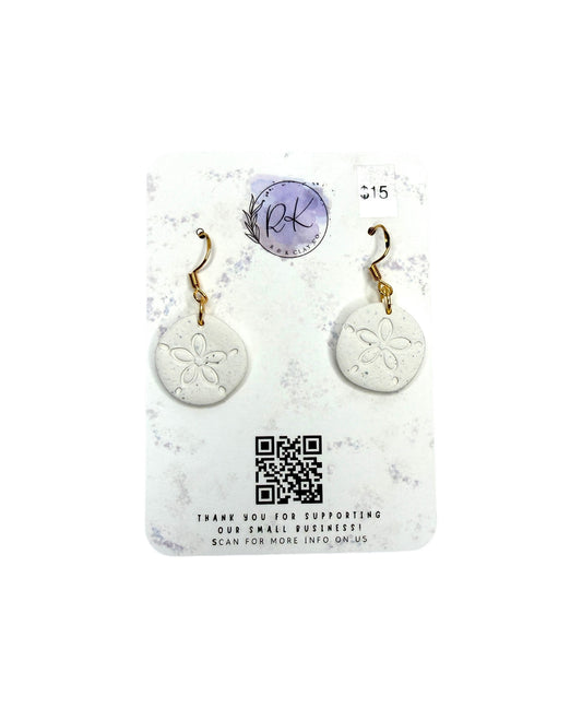Small Sand Dollar Earrings