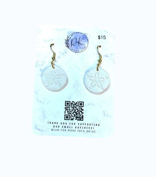 Small Sand Dollar Earrings