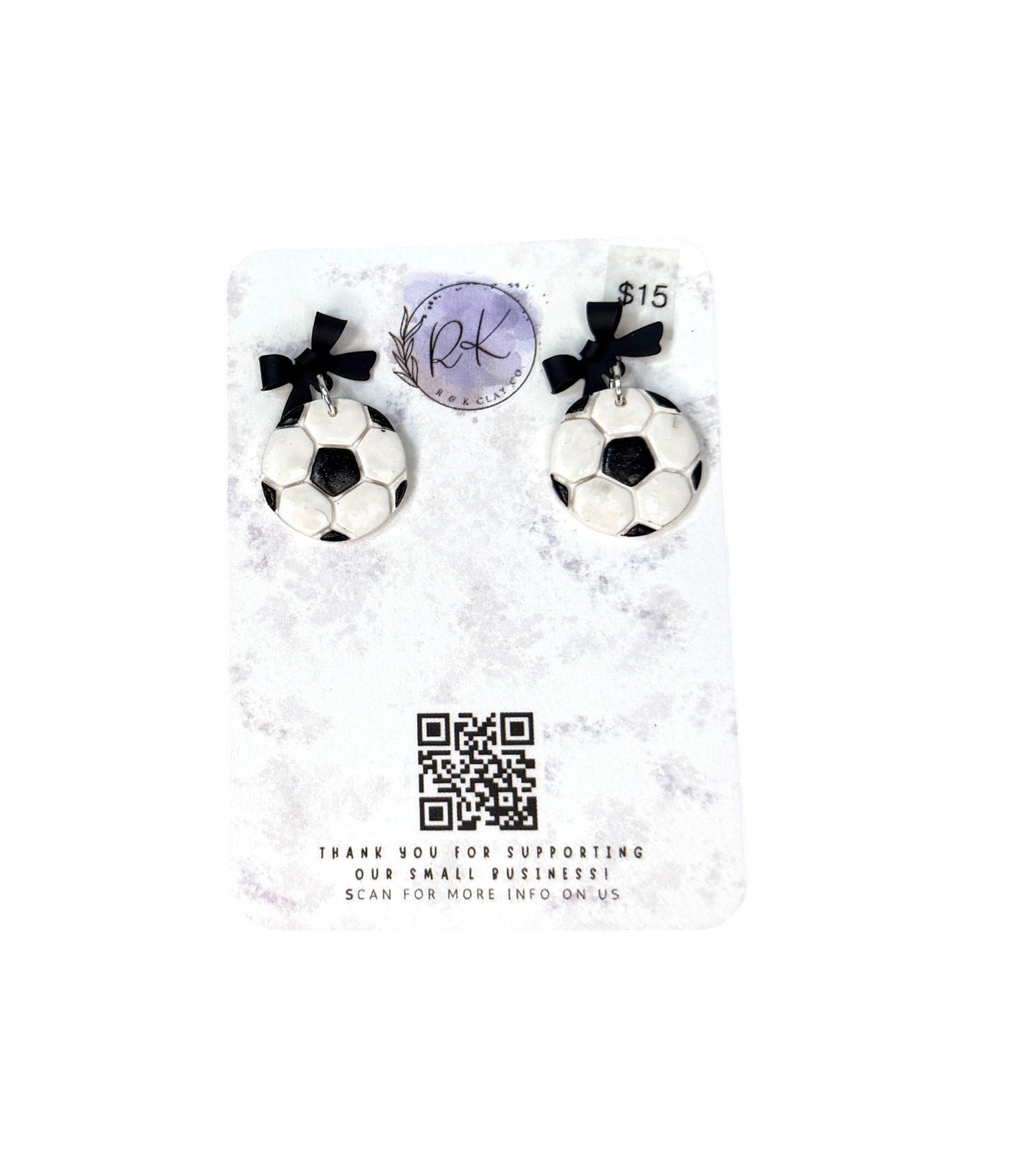 Soccer Earrings