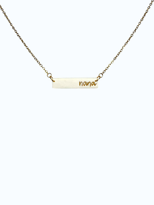 Nana Bar Necklace